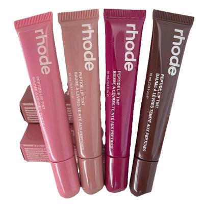 Ruj și Balsam de Buze Cross-Border Rhode Hailey - Luciu Hidratant pentru Buze cu Efect de Blush, Stil American.