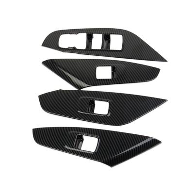 Korlot Carbon Fiber Style Window Lift Trim Switch Panel Cover Trim for Chevrolet Trax 2024-2026