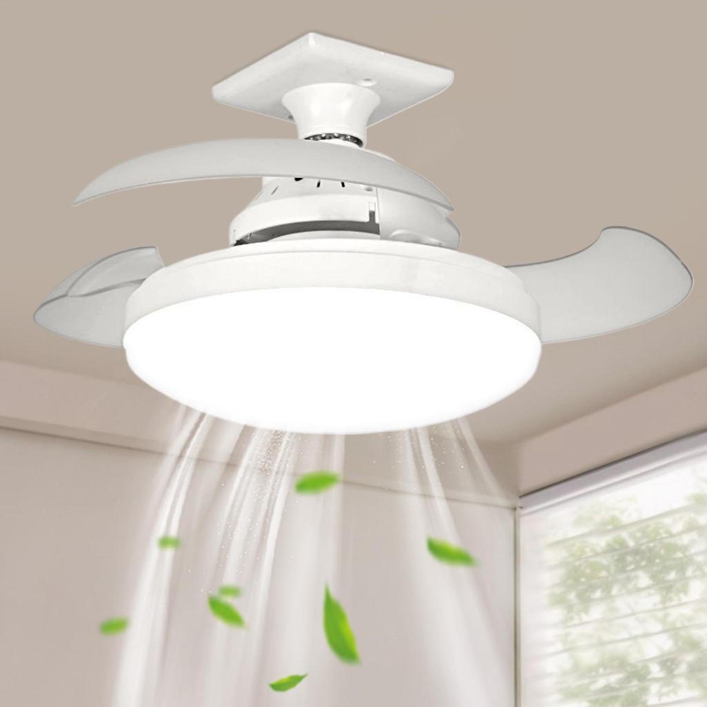 Ceiling Fans with Lights and Remote Remote Control Retractable Ceiling Fan Multi-Functional Noiseless Blower Space-Saving Device