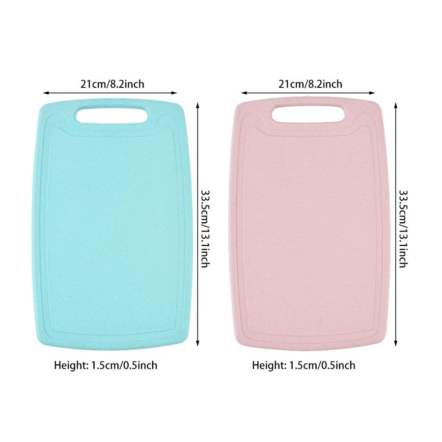 1PCS/2PCS kitchen household 3-in-1 mildew proof cutting board, fruit and vegetables with knives multi-functional cutting board