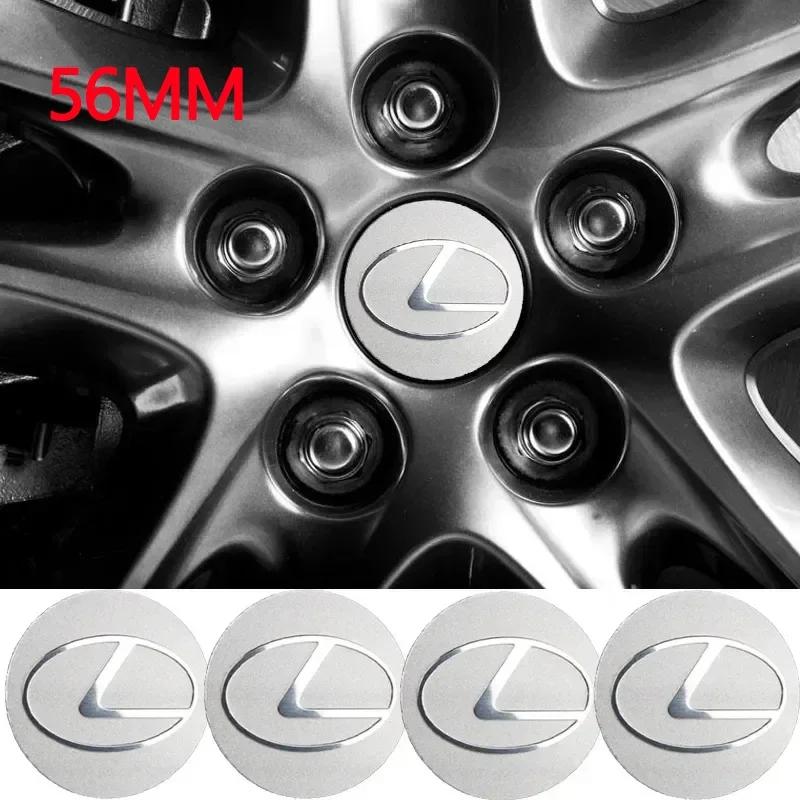56/60/65MM Metal Alloy Car Logo Wheel Center Hub Cover Sticker with Radian Tire Rim Decoration Modified Decals Accessories