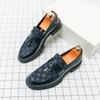 Fashion Spring New Business Loafers Men's Thick Sole Fringed Leather Shoes Men Pointed Casual Shoes Fashion Breathable Tassel Men Shoes