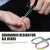 Beauty Rainbow Titanium Stainless Steel Multi-Purpose Cuticle Scissors Ergonomic Handle Suitable for Nail Care
