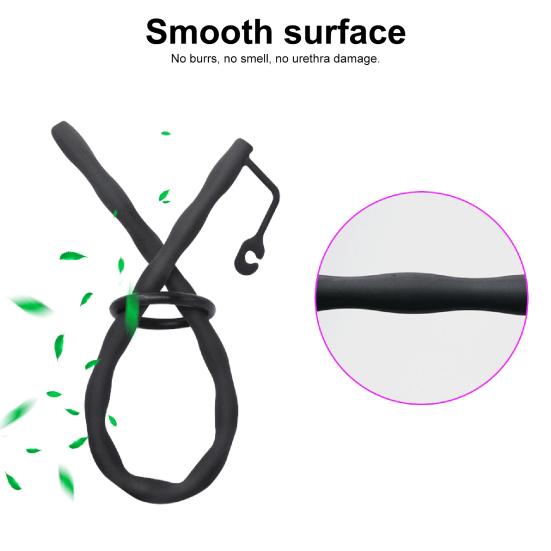 Yousheng Urethral Catheter Dual Use Expansion Stimulate Super Long Hollow Guided Urethral Manual Masturbation Rod