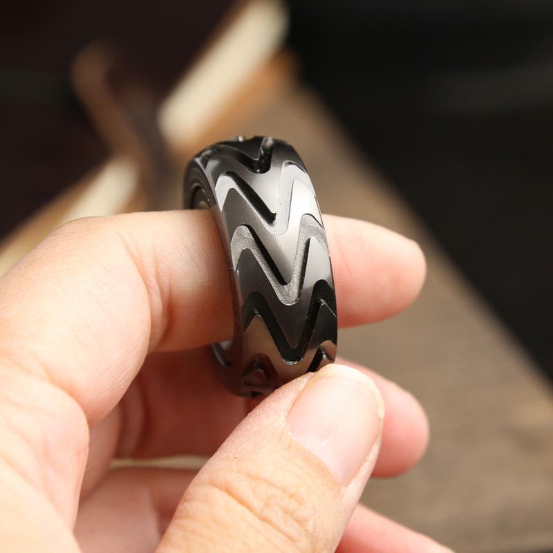 Mechanical Fidget Ratchet Ring EDC Metal Fidget Toys Stress Relief Toys For Adult Children Gift