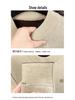 Men's Half-High Collar Jacquard Sweater with Velvet Lining - Warm, Skin-Friendly Knit Base Layer for Fall/Winter
