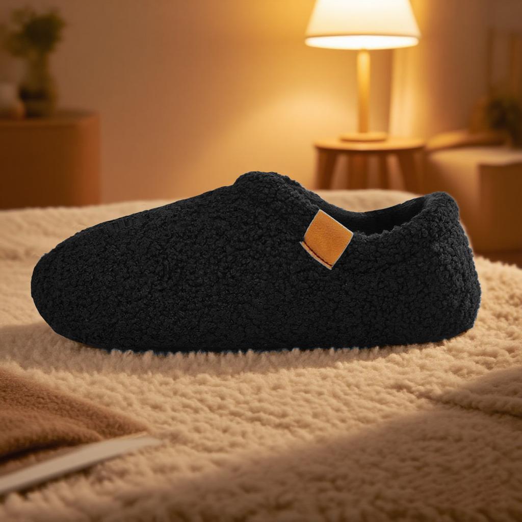 New Men Winter Slippers High Quality Soft Plush Warm Slippers for Women Non-Slip Indoor Home Footwear Comfortable Couples Shoes