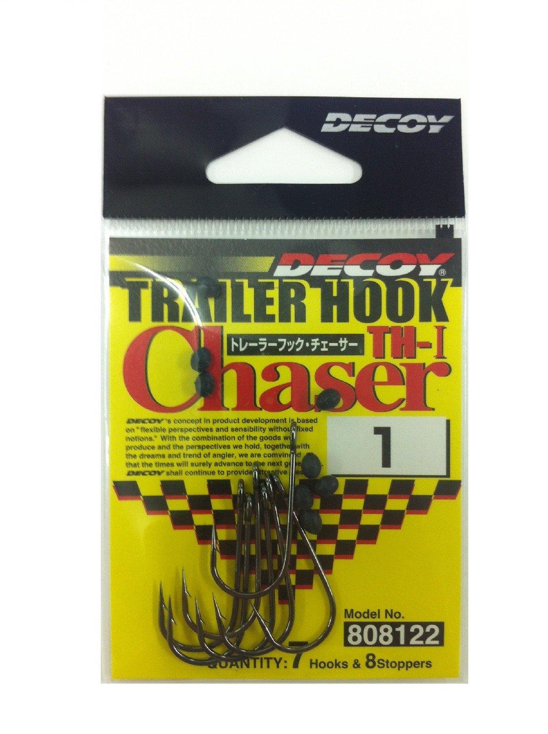 

KATSUICHI Trailer Hook Chaser TH-1 with Stopper, Size 1 Fishing Hook