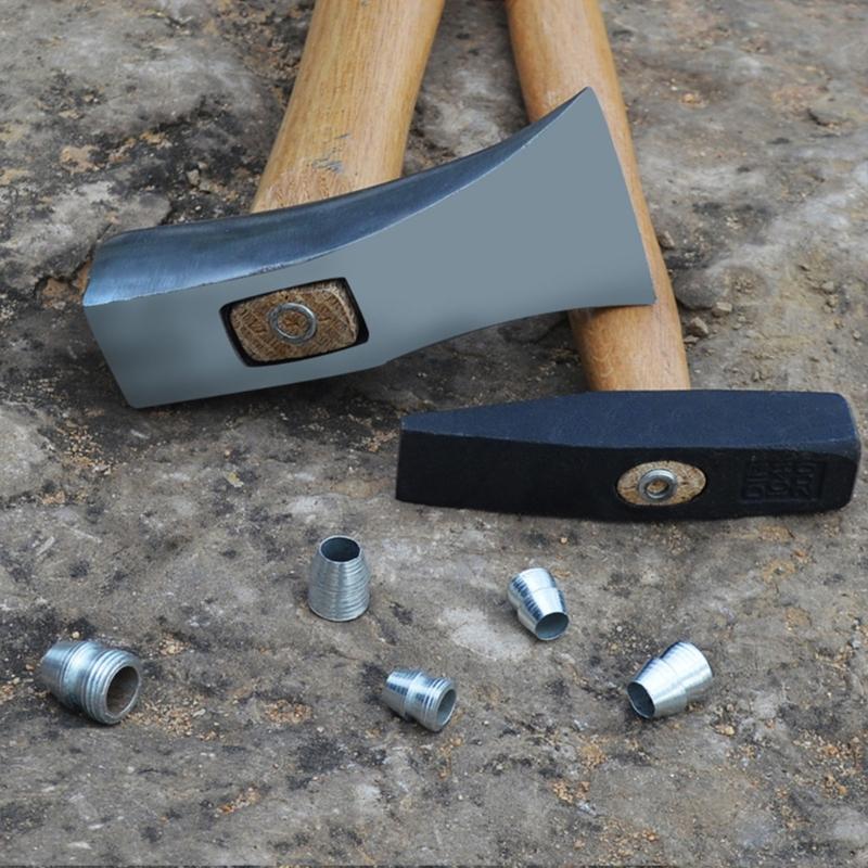 10Pcs Safety Conical Handle Wedges Round Safety Wedges Axes Hand Metal Wedges Hammer Handle Steel Wedges Handle Wedges