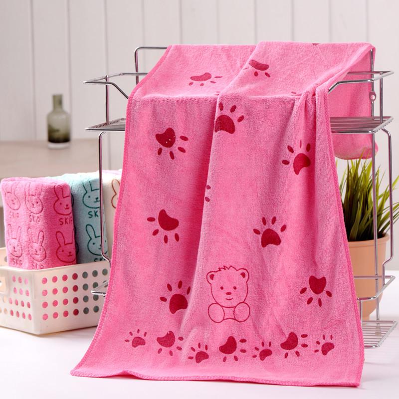 Soft Children's Cartoon Hair Drying Towel: Highly Absorbent Microfiber Face Wash & Beauty Salon Towel