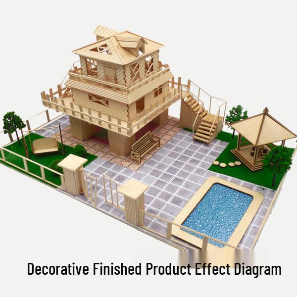 DIY Architectural Sandbox Model Kit Wood Stick Material