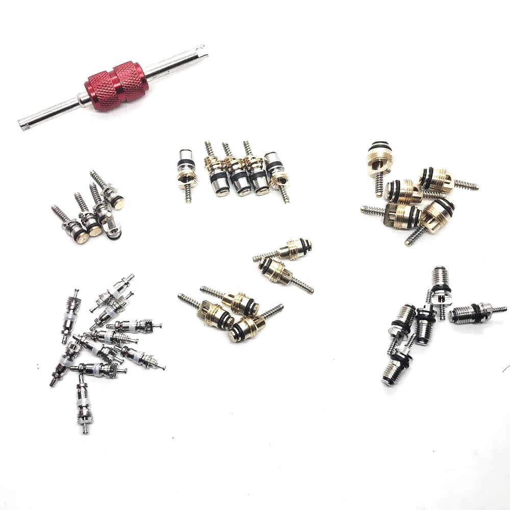zmart Air Conditioner Valve Core Set R12 R134a Rubber Remover 35pcs Car Air Conditioner