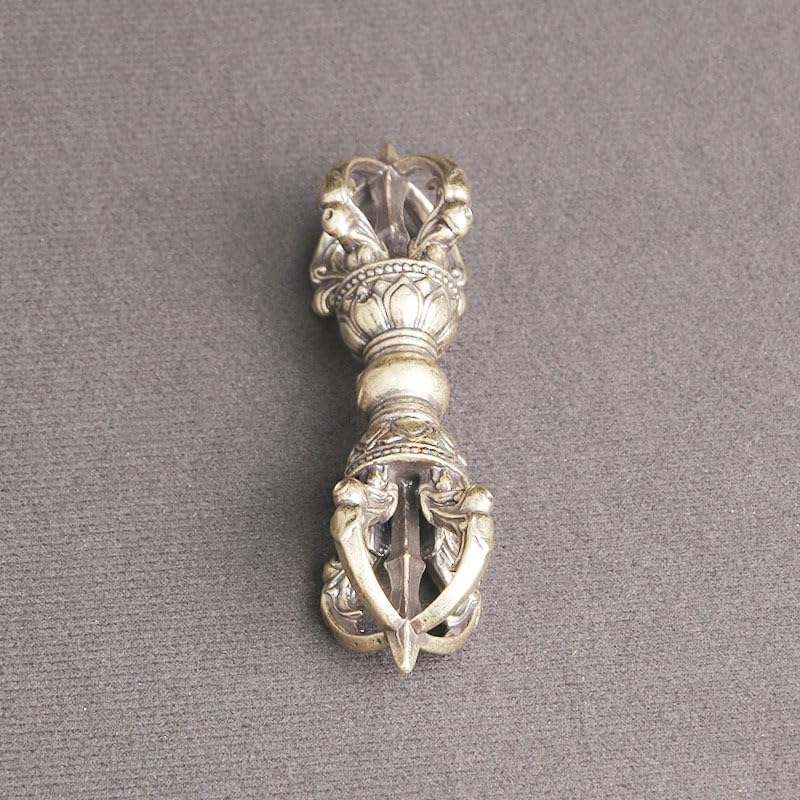 Copper Five-pronged Vajra, Esoteric Buddhist Ritual Tool, Vajra Stake, Amulet, Feng Shui Keychain, Vajra Charm