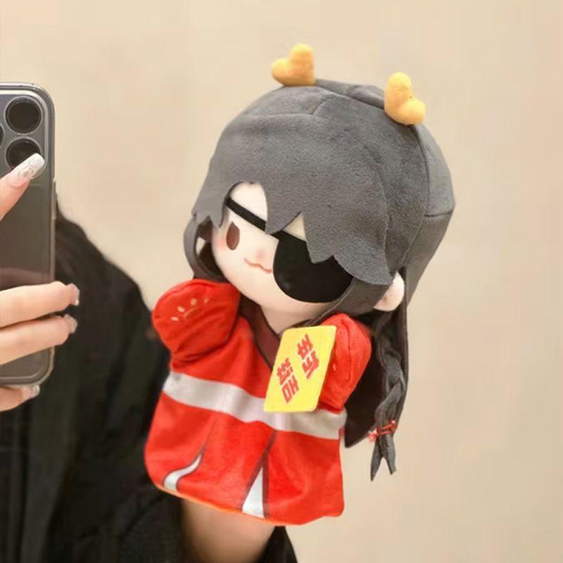 

Stuffed Anime Tian Guan Ci Fu 20cm Xie Lian Hua Cheng Hand Puppet Push Doll Playthings designed for Children Adults Cartoon Adorable Friends Present 20cm