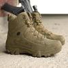 Men's Plus Size High-Top Outdoor Combat Boots - Non-slip Desert Hiking Shoes