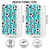Football-themed beach towels Durable microfiber baths Beach and pool World Cup