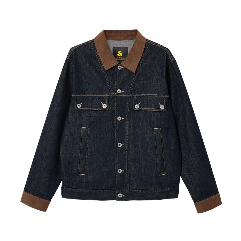 Jack & Jones Men's Fade-Resistant Denim Jacket