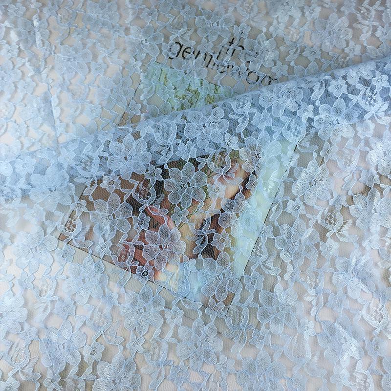 Polyester Jacquard Mesh Lace Fabric for Clothing, Tablecloths & Curtains