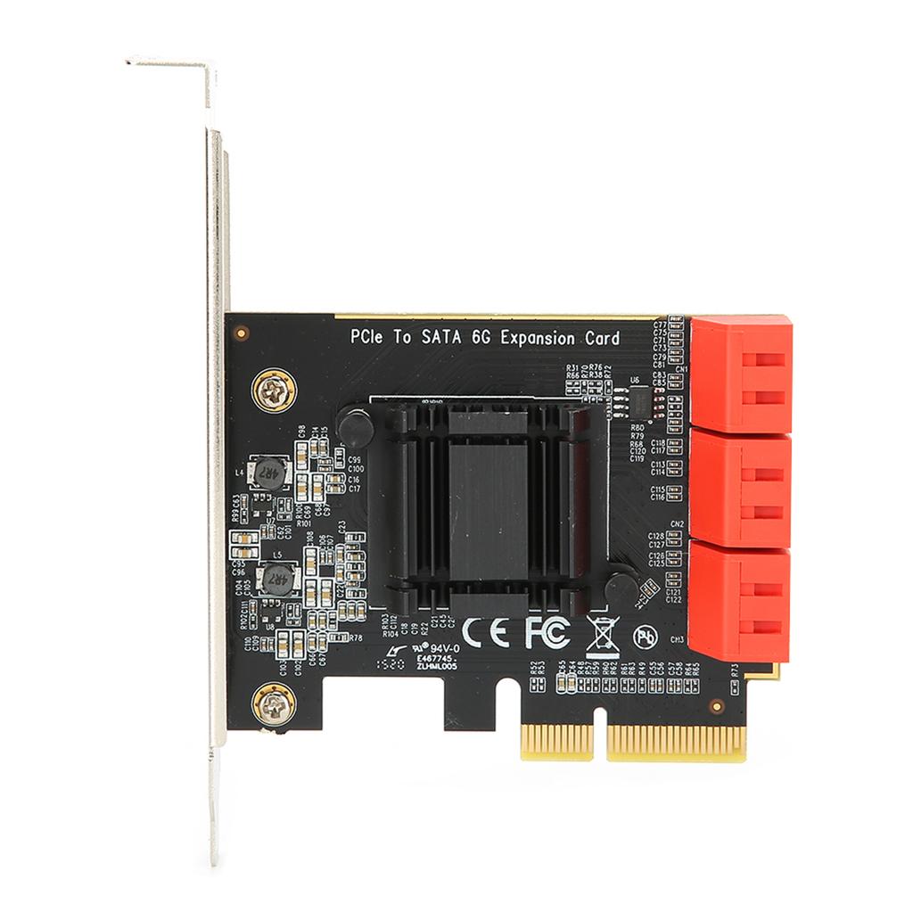 Expansion Card Computer Accessory PCI E To 6 Port SATA 3.0 6G for NAS LINUX WIN XP