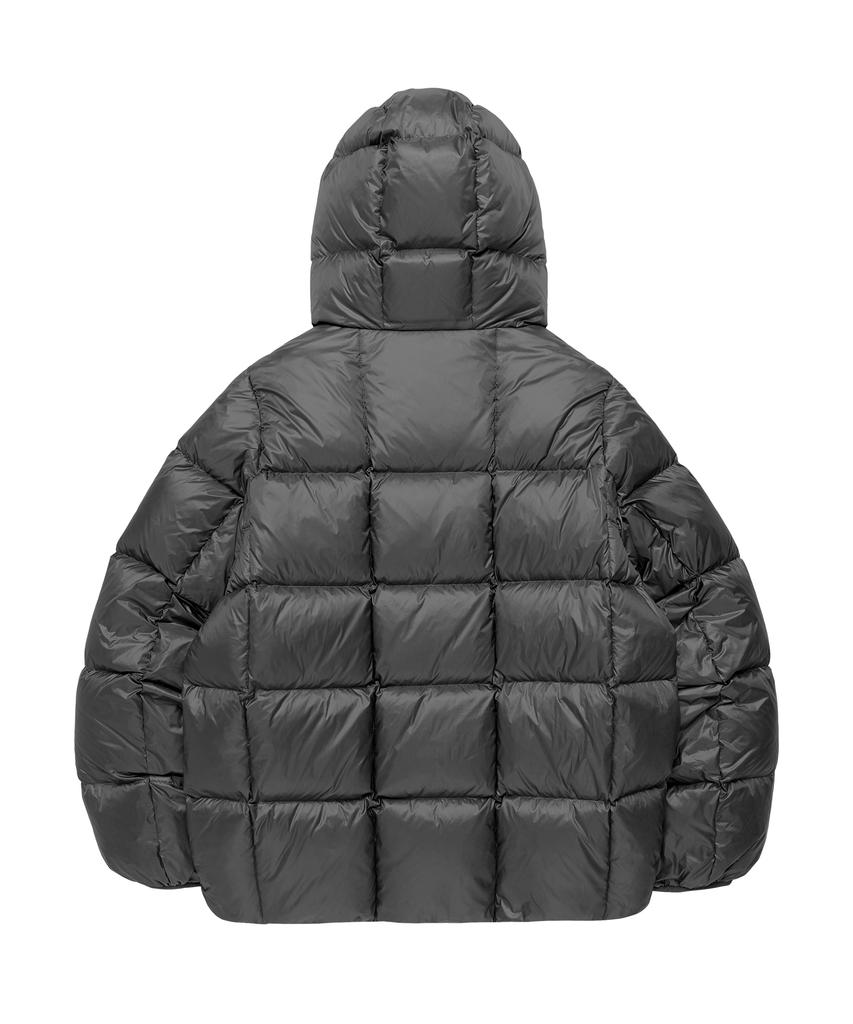 Thevinylhouse Hooded Duck Down Jacket Charcoal