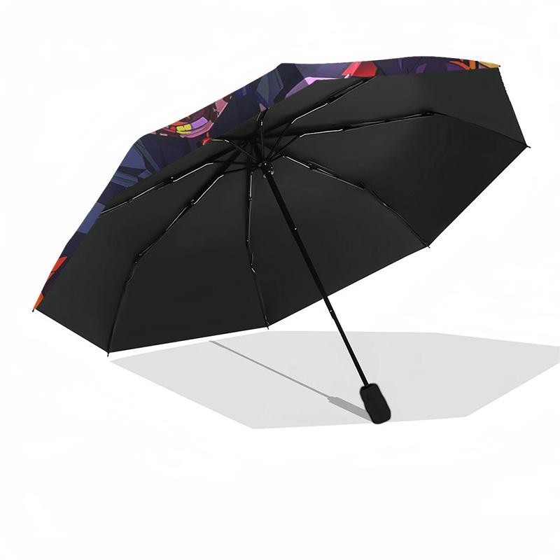 1pc Outdoor Umbrella with Anime Characters - Automatic Opening/Closing, Portable 3-Fold Design, 8-Rib Iron Frame - Perfect Gift for Fans, Travele