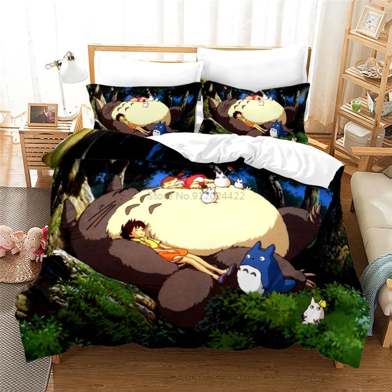 MY NEIGHBOUR TOTORO 3d Printed Bedding Set Duvet Cover Set with Pillowcase Twin Full Queen King Comforter Cover Sets Bedclothes