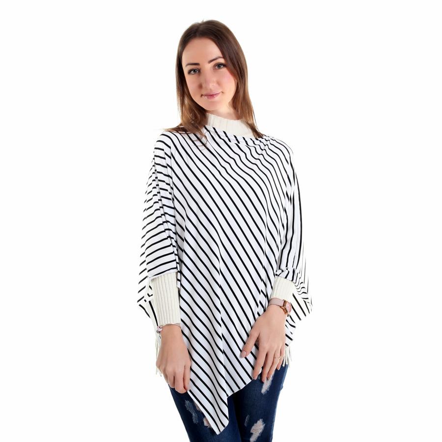 Modesty Stripe Nursing Shawl & Baby Car Cover - Anti-Exposure Scarf