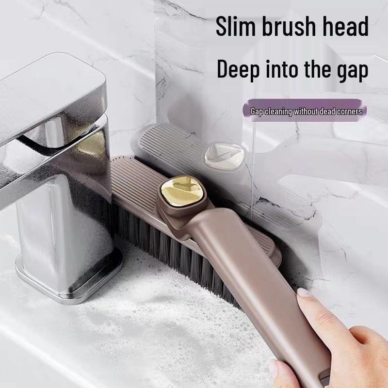 360° Rotating Multi-Functional Brush: Ideal for Toilets, Floors, and Bathrooms with a Long Handle.