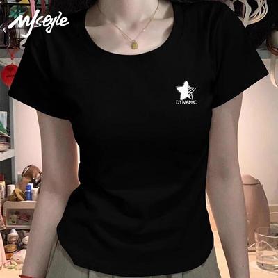 MJ STYLE Women's Slim Fit Round Neck T-Shirt
