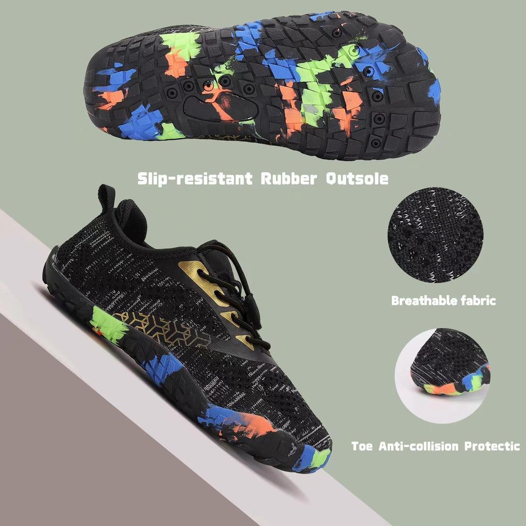 Yaz Çocukları için Plaj ve Kanyon Yürüyüşü için Flyknit Düşük Üst Su ve Koşu Ayakkabıları
