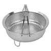 Steam Basket with Foldable Handle 304 Stainless Steel Multifunctional Colander Steam Insert for
