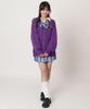 WEGO World Pegasus Collaboration Cute Knit Outerwear for Long Fall Perfect for Students and High School Size Purple Cardigan, School, Girly, Sleeve,