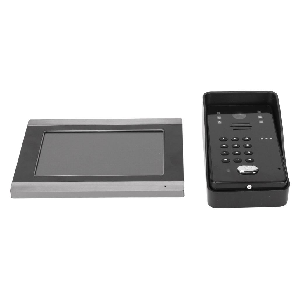 Wired Video Intercom System 7 Inch WiFi 1080P Wired Video Doorbell with IC Access Control Function