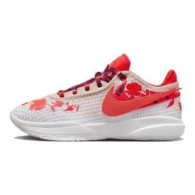 Mimi Plange X LeBron 20 Premium EP Ceremony Unisex Sneakers Orange Guava-Ice Bright-Crimson FJ0724-801