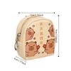 Small Capybara Coin Purse Pu Earphone Storage Bag Lovely Cartoon Leather Wallet  Student