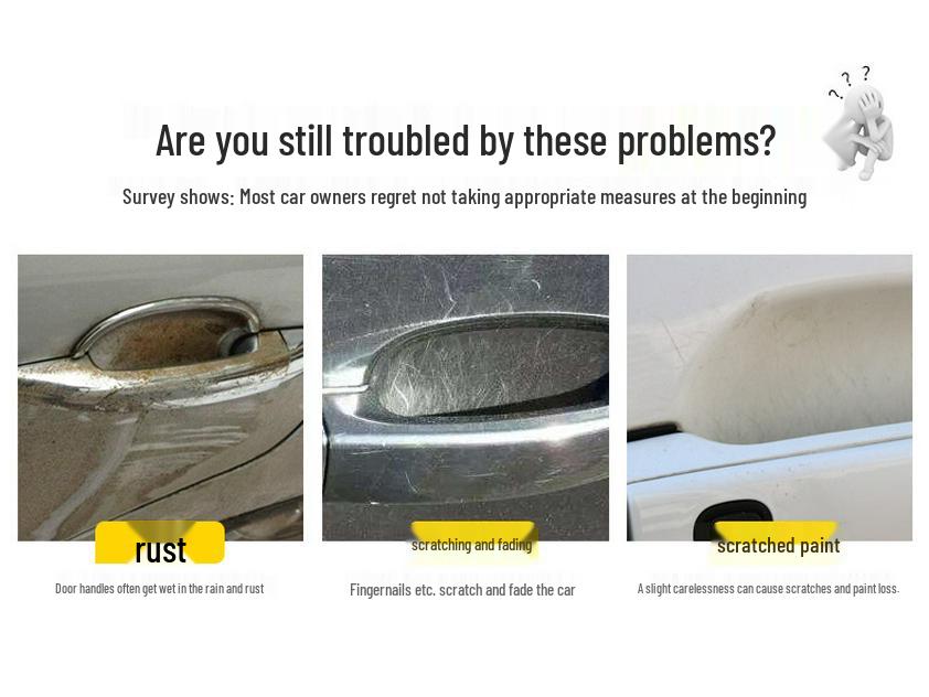 Passt für 2011-2013 K2: Spezielle Griffdekoration ABS Türgriffschutz Aufkleber