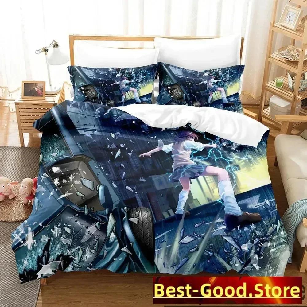 

3D Мисака Микото Индекс Магии Рейлган Напечатанный Постельный Комплект Пододеяльник Наволочка Постельный Комплект Льняная Простыня Пододеяльник Размер 70x133cm 2pcs