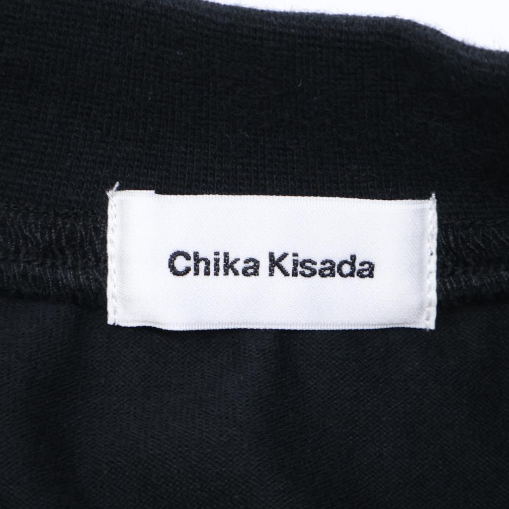 Chika Kisada [UNITED ARROWS Exclusive] 23AW Navy Cut and Sewn Tulle Long Sleeve T-Shirt tops F Navy / BlackUsed