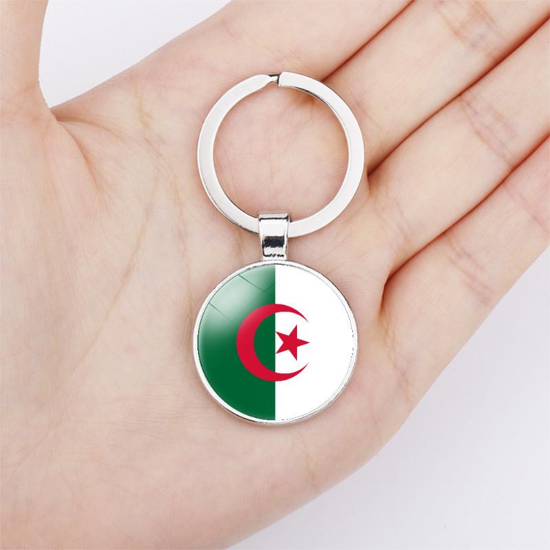 Country Durable African Flag Keychain Charm Zinc Alloy For Occasions All