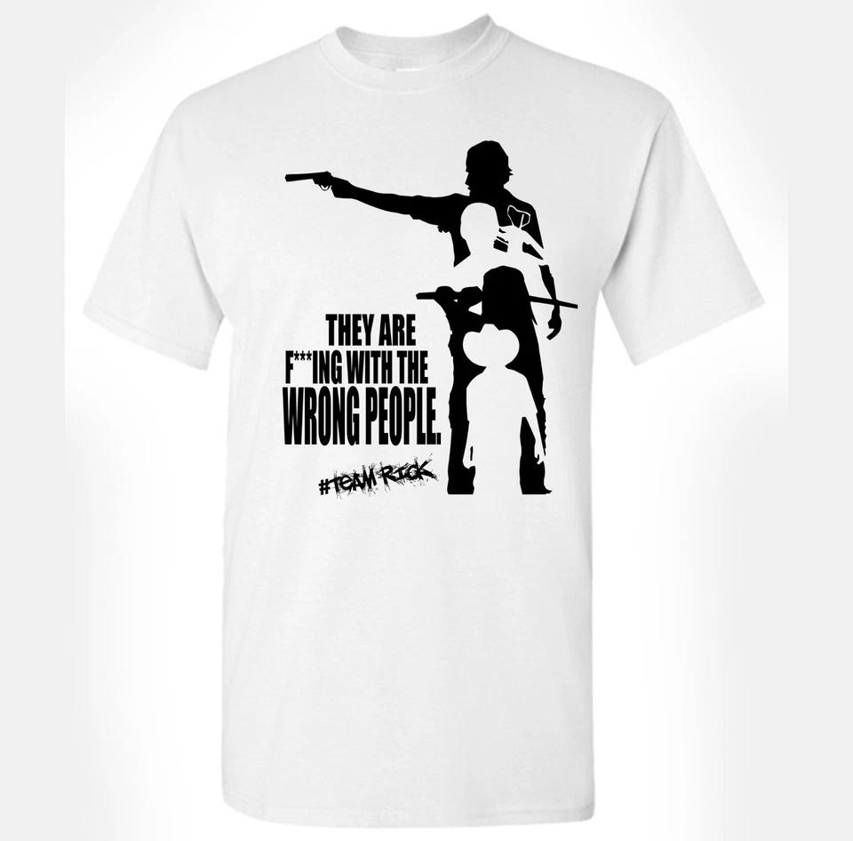 The Walking Dead T-Shirt #Team Rick Michonne Daryl Dixon Rick Grimes Carl TWD 3XL