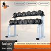 Iron Fox Fixed Round Head Dumbbell Set with Rack