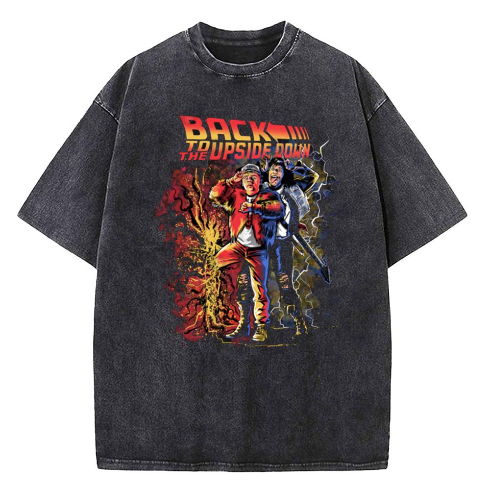 Quality Cotton Acid T Shirt American TV Series Stranger Vintage Washed Movie T-shirt ELEVEN 11 for Men Women