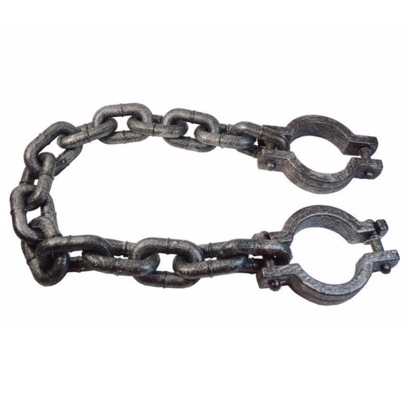 Halloween Props Fancy Dresses Decorative Irons Prisoners COS Plastic Simulation Handcuffs Chains