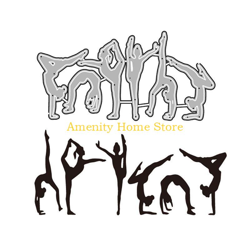 

F26C Martial Arts Metal Cutting Dies Stencil Scrapbooking DIY Album Stamp Paper Card Embossing Decor Craft серебряный