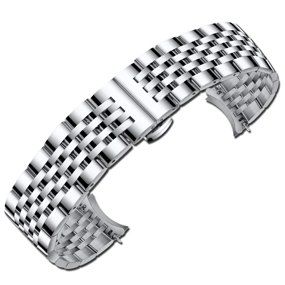 

[SEURE Time Seal] Ремешок для часов 12 мм 14 мм-24 мм из нержавеющей стали с водонепроницаемой застежкой D, устойчивой к поту, с двойным открытием, с двойной застежкой, устойчивой к ржавчине