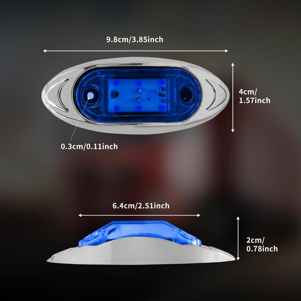 Ygmylandbb LED Marker Lamp, Side Marker, Car Width Light, Shoulder Light, Rear Side Light,