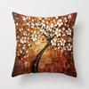 Red Leaves Lovers Valentine's Day Series Pillow Case Maple Leaf Falling Pillows Cover Tree Pattern Retro Cushion Pillowcases