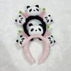 Adorable 2026 Panda Hair Accessory: Cute Round Headband & Funny Clip for Girly Wash Face Routine
