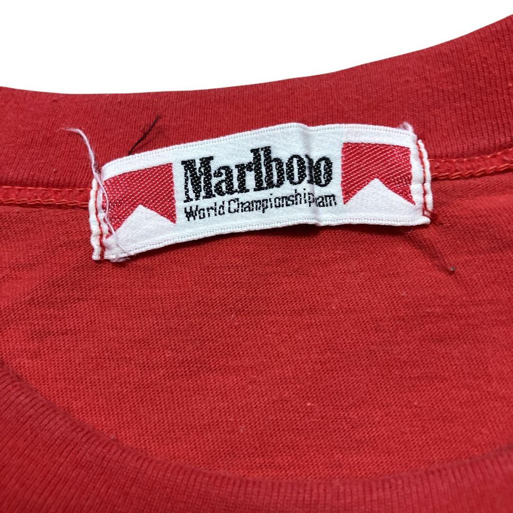 [USED] Vintage Marlboro 80s logo print T-shirt in red