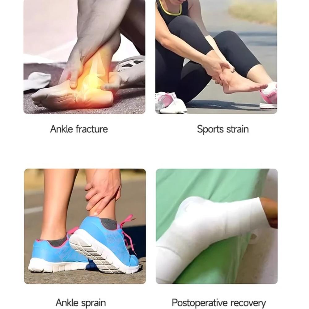 Electric Heat And Vibration Ankle Wrist Massager Hot Compress Therapy Ankle Massage Heated Wrap Support Brace Foot Protector